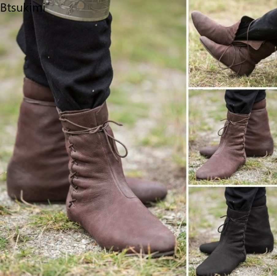 Hunting Outdoor Boots - Bottes médiévales pour hommes 2026, style