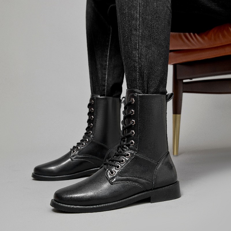Bottes en cuir à tige haute, b - Hunting Outdoor Boots avis et prix