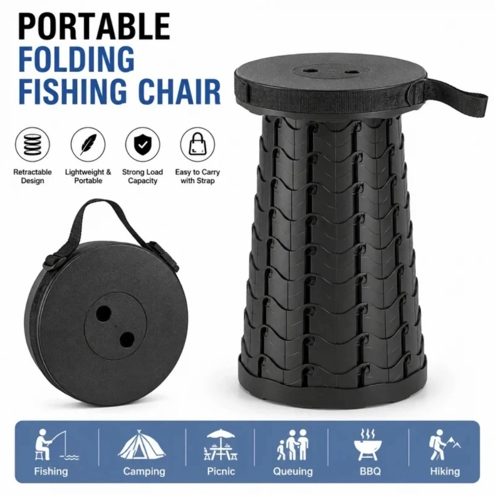 Chaise de pêche portable noire - Outdoor Hunting Chair avis et prix