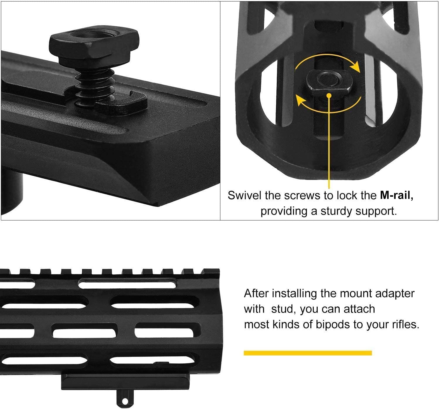 WildSky – adaptateur de bipied - Bipod Rifle Mount avis et prix